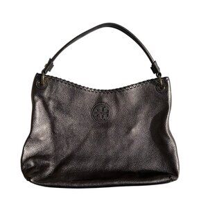 Tory Burch Marion Hobo Metallic Handbag Leather Purse Shoulder Bag